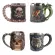Medieval Retro Striking Warrior Tankard Viking Terror Skull Mug 3d Wolf Beer Coffee Tea Cups Wine Glass Halloween