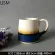 Handmade Retro Coffee Mug with Lid Spoon Large Tea Cup European Classic Coffee Mug Creative Ceramic Coffee Mug Reusble