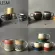 Handmade Retro Coffee Mug With Lid Spoon Large Tea Cup European Classic Coffee Mug Creative Ceramic Coffee Mug Reusable
