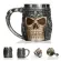 Medieval Retro Striking Warrior Tankard Viking Terror Skull Mug 3d Wolf Beer Coffee Tea Cups Wine Glass Halloween