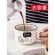 With Cover Cute Dog Cat Claw Coffee Tea Mug Cherry Double-Layer Ceramic Juice Cup Transparent Pink Milk Mug Water Cup