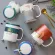 EWAYS Ins Nordic Ceramic MUUG RETRO GOLDEN MOUTH BONE COVEN AN COVERE CUP COUPLE CREATIVE SOUL Quality MUG