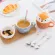 350ml Ceramic Mugs Cute Animal Chindren Breakfast Coffee Milk Mug with Cover Cup Fox Puppy Kitten Raccoon Piggy Polar Cup