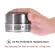 Magnetic Spice Jars With Pedestal Food Grade Stainless Steel Container Set With Labels Stickers Seasoning Bottle Pepper Storage