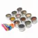 Magnetic Spice Jar Set Stainless Steel SPICE TINS ​​WALL MOULTED RACKSPICE Storage Container Pepper Seasoning Continers