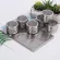 Magnetic Spice Jar Set Stainless Steel SPICE TINS ​​WALL MOULTED RACKSPICE Storage Container Pepper Seasoning Continers