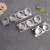 Magnetic Spice Jar Set Stainless Steel SPICE TINS ​​WALL MOULTED RACKSPICE Storage Container Pepper Seasoning Continers