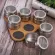 Magnetic Spice Jar Set Stainless Steel SPICE TINS ​​WALL MOULTED RACKSPICE Storage Container Pepper Seasoning Continers