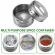 Magnetic Spice Jar Set with Sticker Stainless Steel Spice Tins Spice Storage Container Pot Kitchen Condiment Holder Kitchen Tool