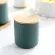 3PCS/Set Nordic Ceramic Spice Jar with Lid and Spoon Creative Seasoning Box Salt Pepper Shaker Kitchen Condiment Storage Bottle