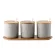 3pcs/set Nordic Ceramic Spice Jar With Lid And Spoon Creative Seasoning Box Salt Pepper Shaker Kitchen Condiment Storage Bottle