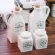 4PCS/Set Ceramic Spice Jar with Wood Cork Kitchen Condiment Bottle Seasoning Tank Pepper Vinegar Salt Shaker Cooking Tools