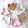 Nordic Ceramic Love-Shape Jewelry Dish Plates Rings Round Snack Candy Heart-Shaped Storage Tray Snack Wedding Decor Crafts 10cm