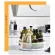 1pcs 360 Rotation Cabinet Organizer Storage Tray Spice Drink Cosmetic Rack Transparent Turntable Kitchen Storage Organizer