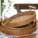 Rattan Handwoven Round High Wall Severing Tray Food Storage Platters Plate Over Handles For Breakfast Drink Snack For Coffee Tea