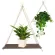Premium Wood Swing Hanging Rope Wall Mounted Floating Shelves ?Plant Flower Pot Indoor Outdoor Decoration Design