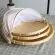 New Bamboo Tent Basket Hand Woven Tray Anti Bug Food Fruit Container Net Mesh Cover Kitchen Storage