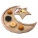 Wooden Eid Mubarak Islamic Ramadan Celebrate Decor Dessert Plate Food Organizer Tray Muslim Party Festival Luxury Classic Tay