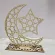 Wooden Eid Mubarak Islamic Ramadan Celebrate Decor Dessert Plate Food Organizer Tray Muslim Party Festival Luxury Classic Tray