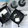 Jinserta Dice Pu Leather Folding Tray Square Phone Key Wallet Coin Key Cosmetic Organizer Desk Sundries Storage Box S
