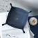 Jinserta Dice Pu Leather Folding Tray Square Phone Key Wallet Coin Key Cosmetic Organizer Desk Sundries Storage Box S