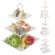 European-Style Three-Layer Fruit Plate for Wedding Banquet Dried Fruit Plate Afternoon Tea Cake Table Rack Storage for Kitchen