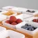 Multi Grid Ceramic Trays Creative Moisture-Proof Bamboo Rectangle Storage Tray Multifunction Food Classify Snack Decoration Dish