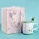 CUTE CARTOON BONE CHINA COFFEE MUG BONE CHINA AFTERNOON TEA CUPS CERAMIC MUG COFFEE BOX Free Shipping Box