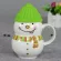 620ml Ceramic Coffee Mug 3d Snowman Creative Cartoon Milk Breakfast Cup Drinkware Best For Friends