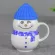 620ml Ceramic Coffee Mug 3D Snowman Creative Cartoon Milk Breakfast Cup Drinkware Best Friends