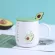 21 Colors Coffee Cups Mugs Set Cremic Creative Avocado Heat-Resistant Mug Cartoon with LID 450ml Office Home Drinkware