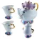 White/blue Style Cartoon Beauty And The Beast Teapot Mug Mrs Potts Chip Tea Pot Cup One Set Lovely For Friends