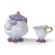 White/blue Style Cartoon Beauty And The Beast Teapot Mug Mrs Potts Chip Tea Pot Cup One Set Lovely For Friends