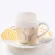 Creative Leopard Anamorphic Cup Mirror Reflection Cup Zebra Mug Luycho Coffee Tea Set With Coaster 90ml-220ml