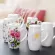 Nordic Large Bone China Coffee Mug With Lid Ceramic Tumbler Teacup Porcelain Enamel Household Breakfast Milk Cup