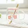 Japan Cute Sakura Mug Glass Transparent Women Office Water Cups Filter Tea Separation Cup Pink Kubek Self Stirring Mugs Ab50cu