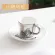 Eyoula Ceramic Coffee Cup and Saucer Animal Zebra Teacup Trend Tea Personality Mirror Europe America