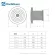 3 ~ 8 '' Round Air Extractor Plastic Grill Louver Grille Cover Adjustable Wall Window Ceiling Outlet Vent for Bathroom Kitchen