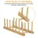 Kitchen Dish Drain Rack Dinnerware Storage Organization Drying Shelf Wooden Book Cups Display Stand Drainer Holder