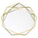 European Glass Metal Storage Golden Oval Fruit Plate Desk Small Items Jewelry Display Tray Cosmetic Jewelry Storage
