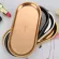 Nordic Style Oval Jewelry Storage Serving Tray Platter Stainless Steel Snack Tray Metal Storage Gold Decoration Home Organizer