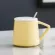 Couple Cup Ceramic Mug with Lid Spoon Ins Trend Drinking Cup Home Breakfast Milk Cup FeMale Korean Version Coffee Mugs Travel