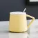 Couple Cup Ceramic Mug With Lid Spoon Ins Trend Drinking Cup Home Breakfast Milk Cup Female Korean Version Coffee Mugs Travel