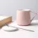 Couple Cup Ceramic Mug with Lid Spoon Ins Trend Drinking Cup Home Breakfast Milk Cup FeMale Korean Version Coffee Mugs Travel