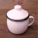 Extra Thick Double-Material Enamel Children's Cup Cute Fat Tea Cup Color Enamel Mouth Cup Cow Cup Coffee Mug With Lid
