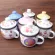 Extra Thick Double-Material Enamel Children's Cup Cute Fat Tea Cup Color Enamel Mouth Cup Cow Cup Coffee Mug With Lid