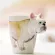 Ceramic Coffee Milk Mug Creative 3D Animal Shape Hand Painted Deer Giraffe Teacup Porcelain Office Water Cup Drinkware