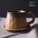 Japanese Retro Ceramic Coffee Cup And Saucer Set Creative Coffee Cup Afternoon Tea Office Mug Stoneware Coffee Cup