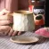 Japanese Retro Ceramic Coffee Cup And Saucer Set Creative Coffee Cup Afternoon Tea Office Mug Stoneware Coffee Cup