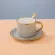 240ml Phnom Penh Ceramic Coffee Cup And Saucer Set British Afternoon Tea Set Cup With Tea Cup Saucer And Spoon
